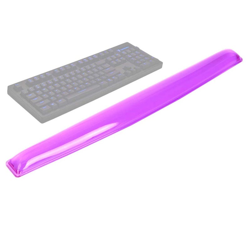 ABRONDA Gel Keyboard Wrist Rest Pad - Gel Keyboard Wrist Rest Pad | Wrist Rest Support for Office Gaming Computer Laptop Ergonomic Comfortable Pain Relief- Purple - Image 1